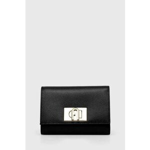 Kožená peňaženka Furla dámsky, čierna farba vyobraziť