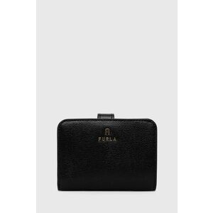 Kožená peňaženka Furla dámsky, čierna farba vyobraziť