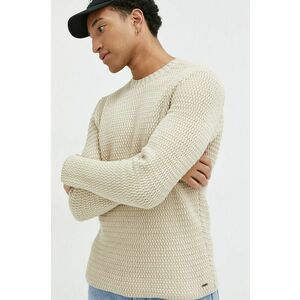 Bavlnený sveter Only & Sons pánsky, béžová farba, vyobraziť
