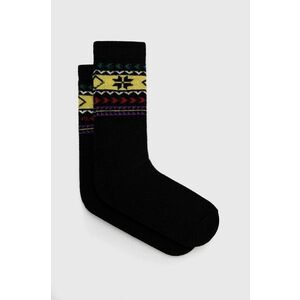 Ponožky s prímesou vlny Polo Ralph Lauren čierna farba vyobraziť