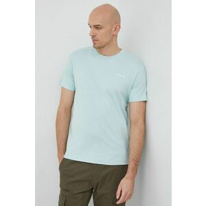 Bavlnené tričko Calvin Klein zelená farba, jednofarebné vyobraziť