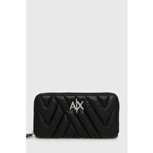 peňaženka Armani Exchange dámsky, čierna farba vyobraziť