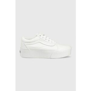 tenisky Vans old skool stackform VN0A7Q5MW001-WHITE, dámske, čierna farba vyobraziť