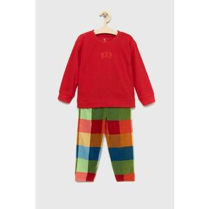 Detské pyžamo GAP červená farba, vzorovaná vyobraziť