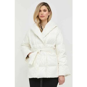 Páperová bunda Marella dámska, biela farba, zimná, oversize vyobraziť