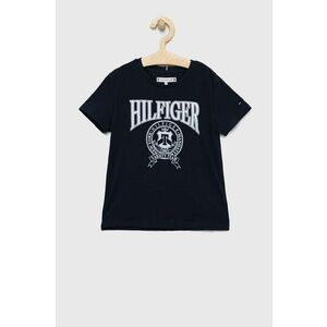 Detské tričko Tommy Hilfiger tmavomodrá farba vyobraziť
