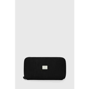 Peňaženka Tommy Jeans dámsky, čierna farba vyobraziť
