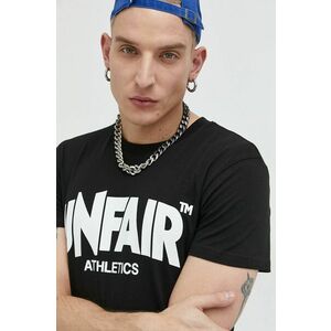 Bavlnené tričko Unfair Athletics čierna farba, s potlačou vyobraziť