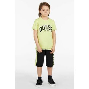 Detské tričko Guess zelená farba, melanžový vyobraziť
