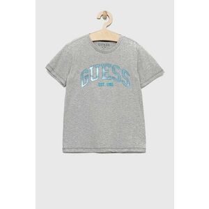 Detské tričko Guess šedá farba, melanžový vyobraziť