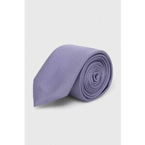Hodvábna kravata HUGO fialová farba vyobraziť
