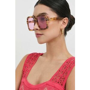 Slnečné okuliare Gucci GG1241S dámske, hnedá farba vyobraziť