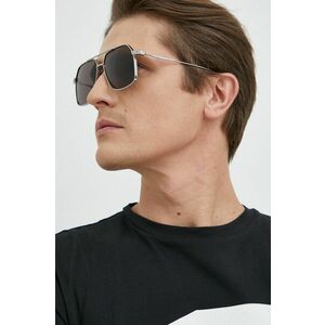 Slnečné okuliare Alexander McQueen pánske, čierna farba vyobraziť