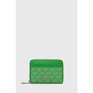 Peňaženka MICHAEL Michael Kors dámsky, zelená farba vyobraziť