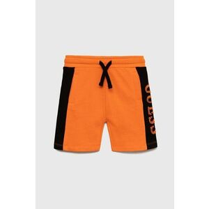 Detské krátke nohavice Guess oranžová farba, nastaviteľný pás vyobraziť