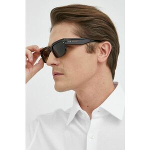 Slnečné okuliare Gucci pánske, hnedá farba vyobraziť