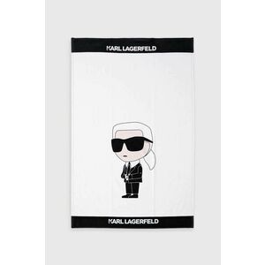 Bavlnený uterák Karl Lagerfeld biela farba vyobraziť