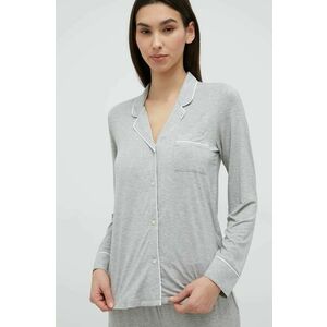 Pyžamová košeľa GAP dámska, šedá farba vyobraziť