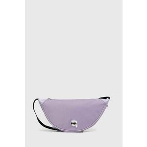 Malá taška Karl Lagerfeld fialová farba vyobraziť