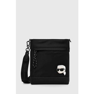 Malá taška Karl Lagerfeld čierna farba vyobraziť
