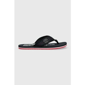 Žabky Tommy Hilfiger FM0FM04410 HILFIGER PATCH BEACH SANDAL pánske, tmavomodrá farba vyobraziť