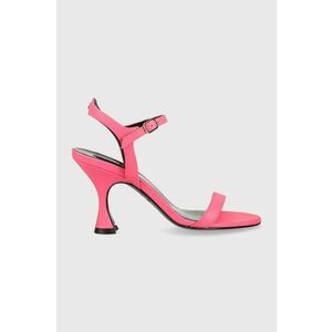 Kožené sandále Patrizia Pepe ružová farba, 8X0057 L011 M443 vyobraziť