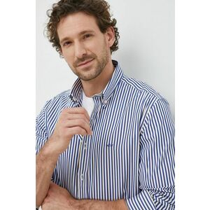 Bavlnená košeľa Paul&Shark pánska, tmavomodrá farba, regular, s golierom button-down vyobraziť