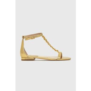 Kožené sandále Lauren Ralph Lauren 802900075001 dámske, zlatá farba vyobraziť