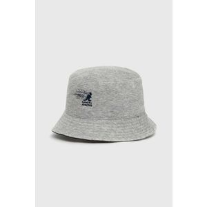 Obojstranný klobúk Kangol šedá farba vyobraziť
