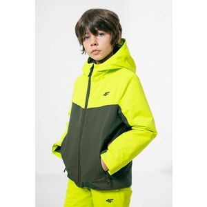 Detská lyžiarska bunda 4F zelená farba vyobraziť