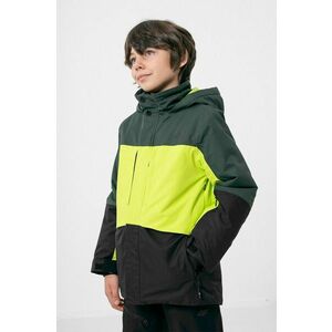 Detská lyžiarska bunda 4F zelená farba vyobraziť