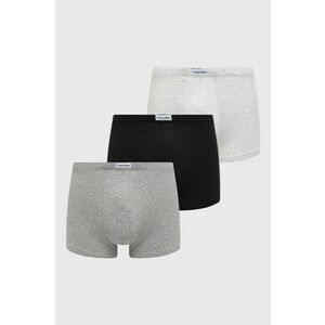 Boxerky Calvin Klein Underwear 3-pak pánske, šedá farba vyobraziť