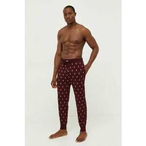 Bavlnené pyžamové nohavice Polo Ralph Lauren červená farba, vzorovaná vyobraziť