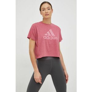 Tričko adidas dámsky, ružová farba vyobraziť