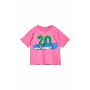 Detské tričko Mini Rodini ružová farba vyobraziť