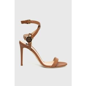 Kožené sandále Elisabetta Franchi hnedá farba, SA01L31E2 vyobraziť