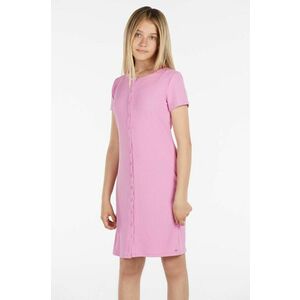 Dievčenské šaty Guess fialová farba, mini, rovný strih vyobraziť