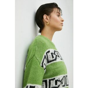 Vlnený sveter Gestuz ArtikoGZ dámsky, zelená farba vyobraziť