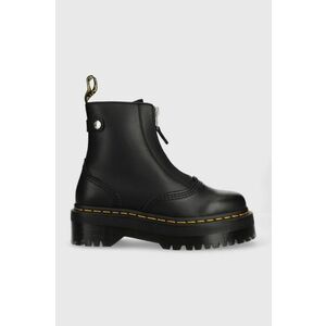 Kožené členkové topánky Dr. Martens Jetta DM27656001-Black, dámske, čierna farba, na platforme vyobraziť