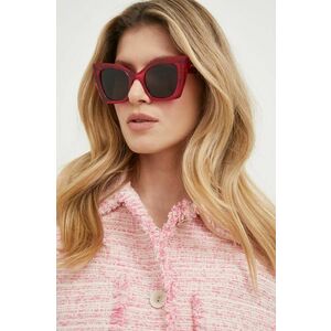 Slnečné okuliare Saint Laurent dámske, ružová farba vyobraziť