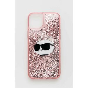 Puzdro na mobil Karl Lagerfeld iPhone 14 Plus 6, 7'' ružová farba vyobraziť