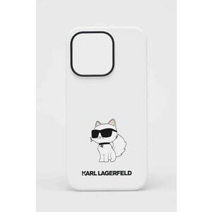 Puzdro na mobil Karl Lagerfeld iPhone 14 Pro 6, 1'' biela farba vyobraziť