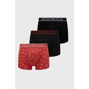 Boxerky Emporio Armani Underwear 3-pak pánske, červená farba vyobraziť