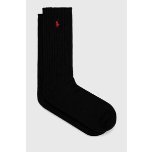 Ponožky Polo Ralph Lauren pánske, čierna farba vyobraziť