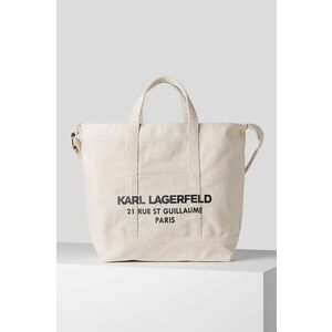 Kabelka Karl Lagerfeld béžová farba vyobraziť
