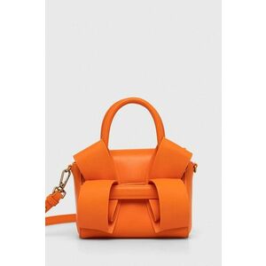 Kožená kabelka Pinko oranžová farba vyobraziť