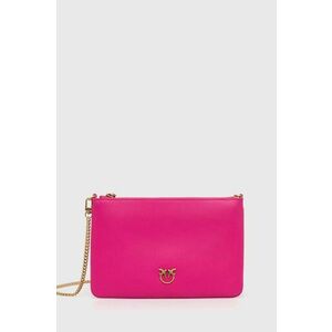Kožená kabelka Pinko ružová farba vyobraziť