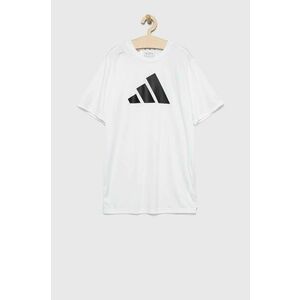 Detské tričko adidas U TR-ES LOGO biela farba, s potlačou vyobraziť