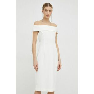Šaty Ivy Oak biela farba, mini, priliehavá vyobraziť