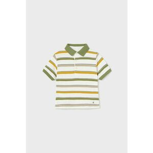 Detské polo tričko Mayoral zelená farba, vzorovaný vyobraziť
